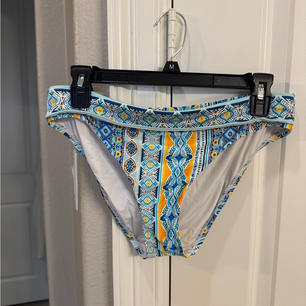 Colorful Geometric Print Bikini Bottom
